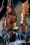 Zipaquirá, department of Cundinamarca, Colombia: typical Colombian food - delicious meat on the spike - churrasco - photo by E.Estrada