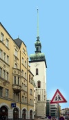Czech Republic - Czech Republic - Brno / Brünn  (Southern Moravia - Jihomoravský - Brnenský kraj):  church of St.Jacob / Chram sv. Jakuba - photo by J.Kaman