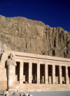 Egypt - Deir al Bahari: Hatshepsut temple - façade - Unesco world heritage site - photo by J.Fekete