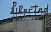San Salvador, El Salvador, Central America: Parque Libertad - sign at the old cine Libertad movie theatre - photo by M.Torres