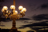 Donostia-San Sebastián, Gipuzkoa / Guipúzcoa province, Euskadi: street illumination at dusk - photo by J.Zurutuza