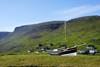 Sørvágur village, Vágar island, Faroes: boat at the village entrance - VA193 - Sørvágs Kommuna - photo by A.Ferrari
