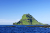 Tindhólmur islet, Vágar island, Faroes: giant basalt layer cake - it has five peaks, named Ytsti, Arni, Lítli, Breiði, Bogdi - photo by A.Ferrari