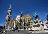 Hungary / Ungarn / Magyarország - Budapest: St Mathew's / Matthias church  and St Stephen / Szent István monument (photo by J.Kaman)