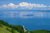 Khövsgöl lake / Nuur, Khövsgöl province, Mongolia: blue waters of the lake seen from the surrounding hills - photo by A.Ferrari