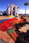 Africa - Ilha de Moçambique / Mozambique island: Mozambique island: redes junto à igreja de Santo António / nets by the church of Santo António - Unesco world heritage site - Património da Humanidade - photo by F.Rigaud