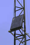 Galeta Island, Colón province, Panama: solar power panels - clean energy for the Smithsonian research Institute, Galeta Point - photo by H.Olarte