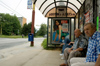 Slovakia - Central Slovakia / Stredoslovenský - Zilina: at the bus stop (photo by P.Gustafson)