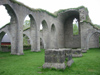 Sweden - Omberg  (Ostergotlands Lan): ruins of the Alvastra monastery commanding lake Vättern  (photo by Lars Gewalli)