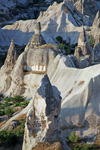 Cappadocia - Göreme, Nevsehir province, Central Anatolia, Turkey: carved tufa cones - lunar landscape - photo by W.Allgöwer
