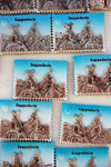 Cappadocia - Göreme, Nevsehir province, Central Anatolia, Turkey: souvenir stamps in ceramic - photo by W.Allgöwer