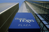 Dallas, Texas, USA: Banc Texas Plaza - sign and curtain wall façade - skyscraper - photo by C.Lovell